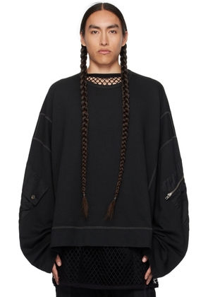 NICOLAS ANDREAS TARALIS Black Oversized Sweatshirt