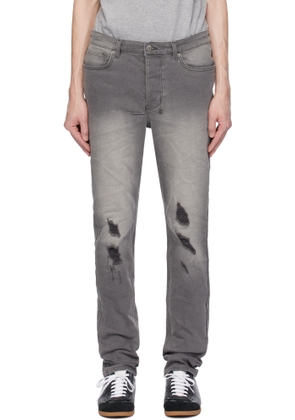 Ksubi Gray Chitch Prodigy Trashed Jeans