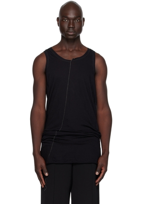 NICOLAS ANDREAS TARALIS Black Loose Thread Tank Top