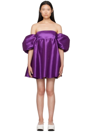 Kika Vargas Purple Gitta Minidress