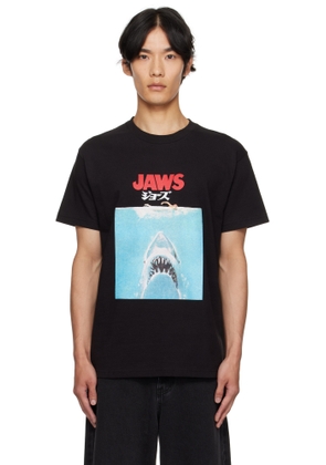 WACKO MARIA Black 'Jaws' Crew Neck T-shirt