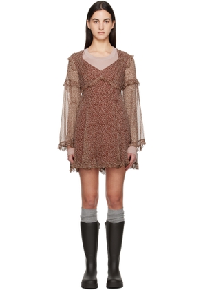 Weekend Max Mara Burgundy Cardato Minidress