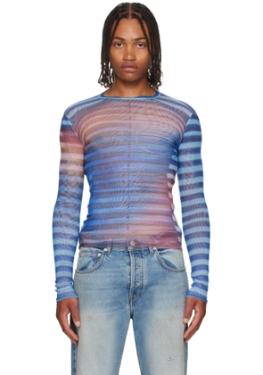 Jean Paul Gaultier Blue 'The Air' Top