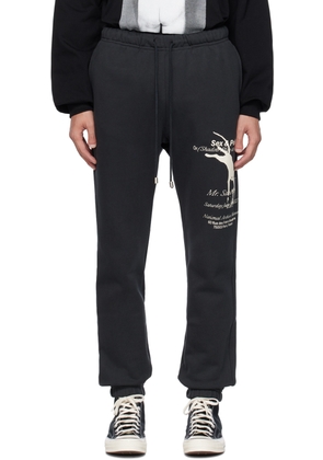 Mr. Saturday Black Elasticized Sweatpants