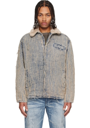 Diesel Blue D-Ivar-S Denim Jacket