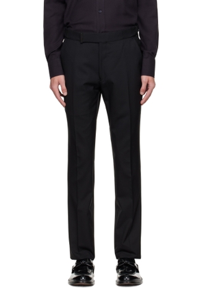 TOM FORD Black Super Plain Weave Dyllan Trousers