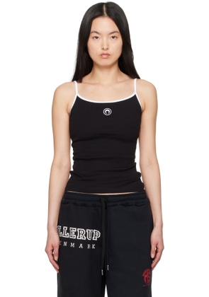Marine Serre Black Moon Logo Jersey Tank Top