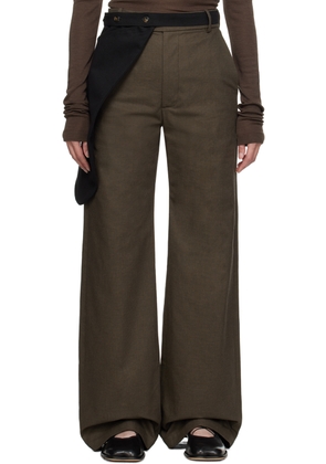 STRONGTHE Brown Pouch Trousers