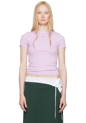 Marine Serre Purple Moon Logo Jersey Baby Fit T-shirt