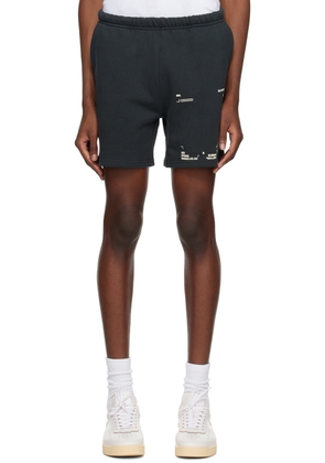 Mr. Saturday Black Graphic Shorts