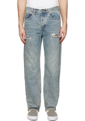 Ksubi Blue Anti K Stage Dive Trashed Jeans