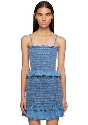 Isabel Marant Etoile Blue Daline Denim Tank Top