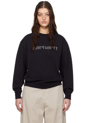 Carhartt Work In Progress Black Rivet Script Sweatshirt