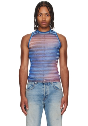 Jean Paul Gaultier Blue 'The Air' Tank Top