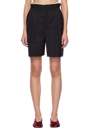 Maison Margiela Black Tailored Shorts