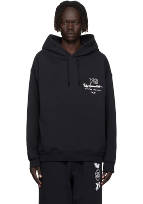 Y-3 Black Graphic FT Hoodie