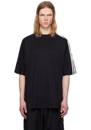 Y-3 Black M 3-Stripes Short Sleeve T-shirt