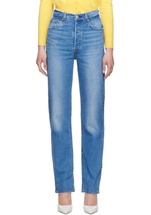 Levi's Blue Ribcage Full Length Jeans
