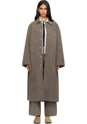 Lauren Manoogian Taupe Canvas Car Coat