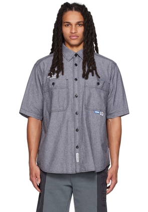 AAPE by A Bathing Ape Gray Embroidered Shirt