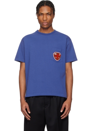 Bode Blue Crest Pocket T-shirt