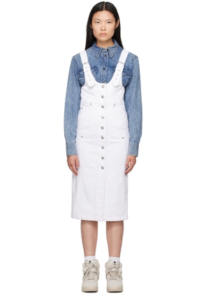 Isabel Marant Etoile White Filipine Denim Midi Dress