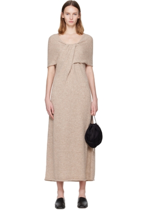 Lauren Manoogian Beige Knot Maxi Dress