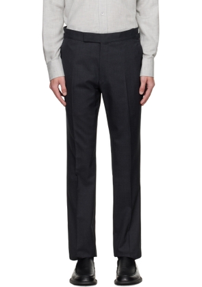 TOM FORD Gray Super Plain Weave Shelton Trousers