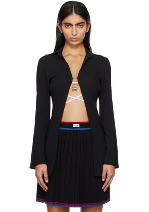 GCDS Black Hoop Shirt