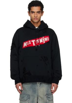 MASTERMIND WORLD Black Distressed Hoodie