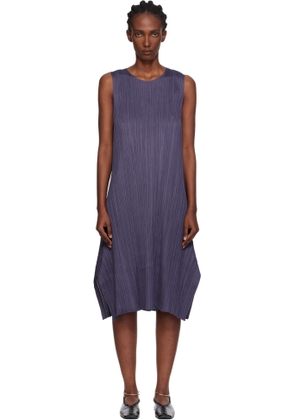 PLEATS PLEASE ISSEY MIYAKE Gray Monthly Colors July Midi Dress