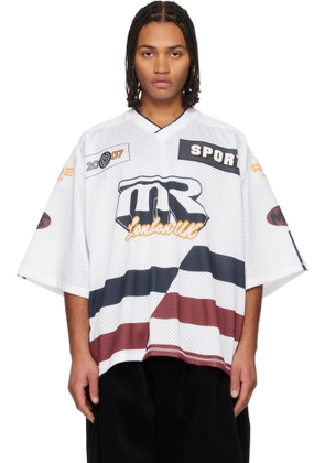 Martine Rose White Oversized Hockey T-shirt