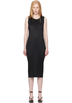 PLEATS PLEASE ISSEY MIYAKE Black Monthly Colors May Maxi Dress