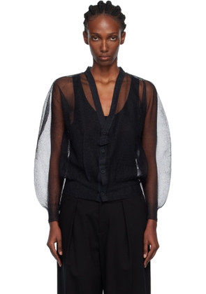 ISSEY MIYAKE Black Encase Cardigan