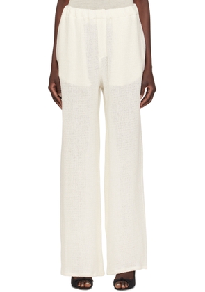 Ludovic de Saint Sernin Off-White Elasticized Waistband Trousers