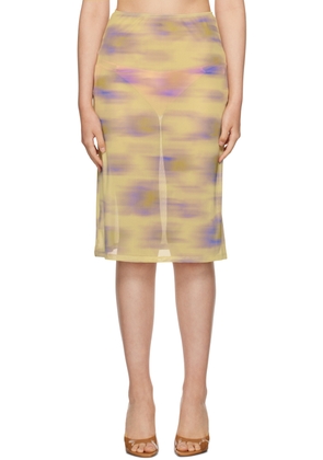 BINYA Yellow Coco Midi Skirt