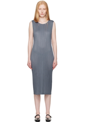 PLEATS PLEASE ISSEY MIYAKE Blue Monthly Colors May Maxi Dress