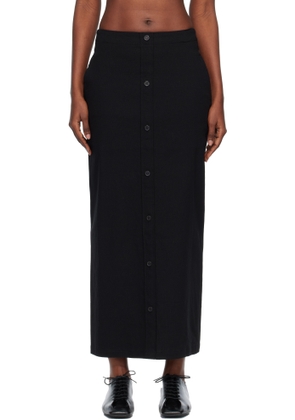 ISSEY MIYAKE Black 'Like Torso Like Shirt' Maxi Skirt