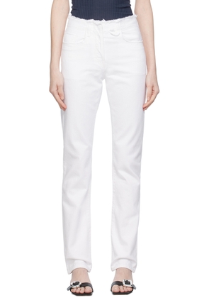 JACQUEMUS White Le Chouchou 'La Chemise De Nîmes Linon' Jeans