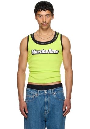 Martine Rose SSENSE Exclusive Green Folded Tank Top