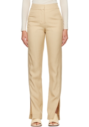 JACQUEMUS Beige Le Chouchou 'Le Pantalon Tibau' Trousers