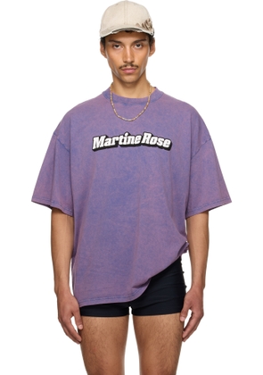 Martine Rose SSENSE Exclusive Purple Oversized T-shirt