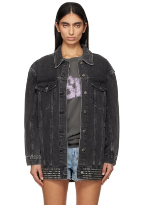 Ksubi Black Altar Phoenix Trucker Denim Jacket