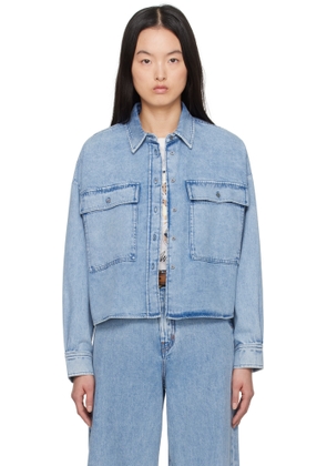 Weekend Max Mara Blue Zemira Denim Shirt