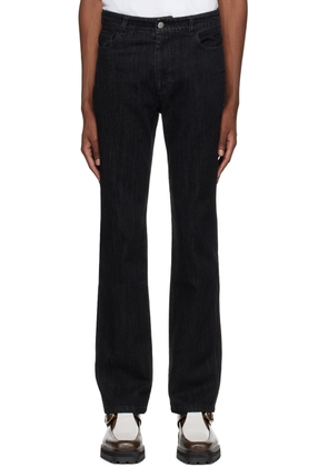 Mr. Saturday Black Five-Pocket Jeans
