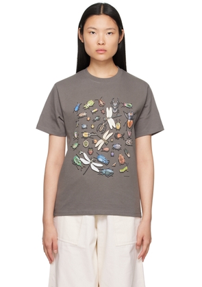 Gentle Fullness Gray Printed T-Shirt