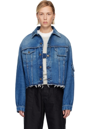 Maison Margiela Blue Paneled Denim Jacket