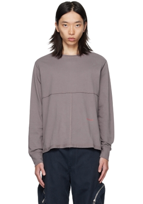 Eckhaus Latta Purple Lapped Long Sleeve T-shirt