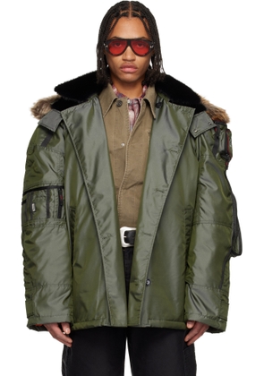 Martine Rose Gray Bumbag Coat