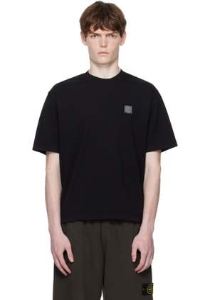 Stone Island Black 2100025 Combed Organic Cotton Jersey T-shirt